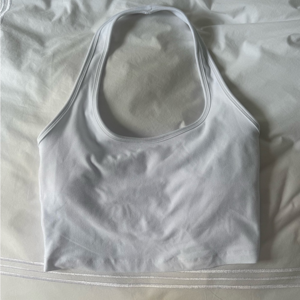 Beyond Yoga White Halter Top
